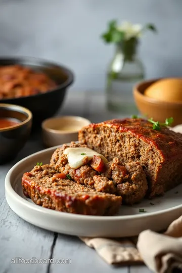 Philly Cheesesteak Meatloaf Delight presentation