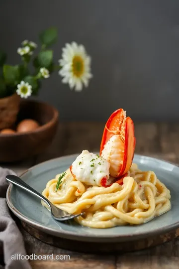 Butter Poached Lobster Risotto presentation