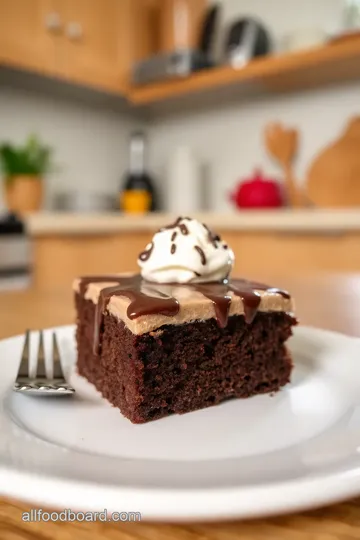 German Chocolate Poke Cake steps