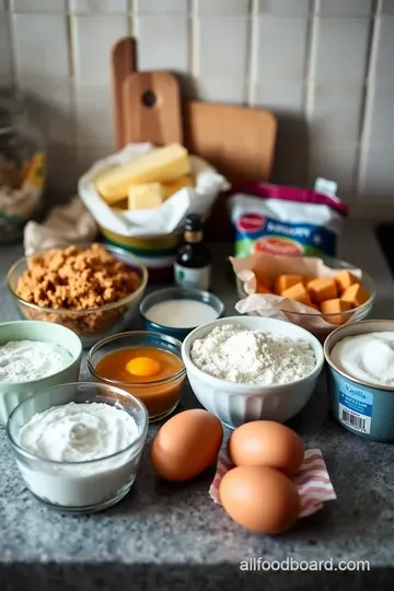 Pumpkin Cake Batter Cookies ingredients