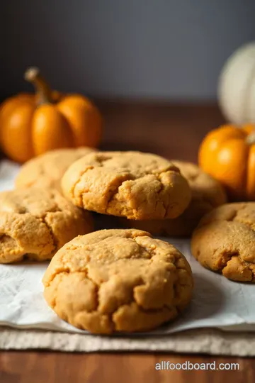 Pumpkin Cake Batter Cookies presentation