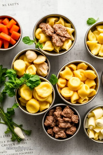 Cheesesteak Tortellini - Rich Provolone Sauce ingredients