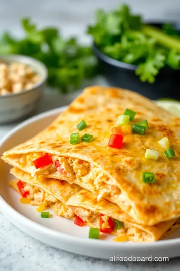 Cheesy Chicken Quesadillas presentation