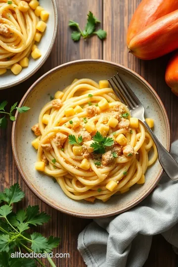 Quick Chicken Corn Pasta with Creamy Sauce steps