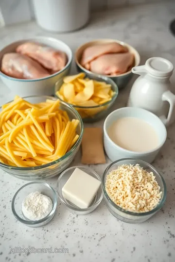 Cheesy Justalittlebite Chicken Alfredo ingredients