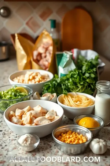 Garlic Parmesan Chicken Pasta ingredients