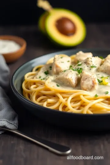 Garlic Parmesan Chicken Pasta presentation