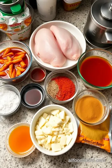 Sweet and Spicy Honey Pepper Chicken ingredients