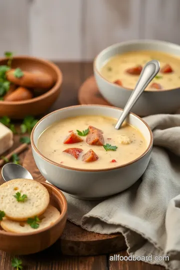 Italian Sausage Creamy Soup presentation