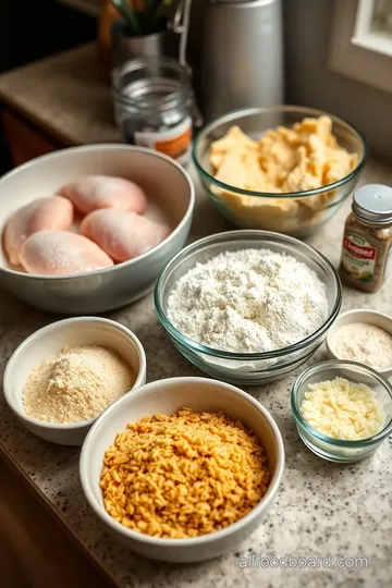 Parmesan Chicken with Crunchy Coating ingredients