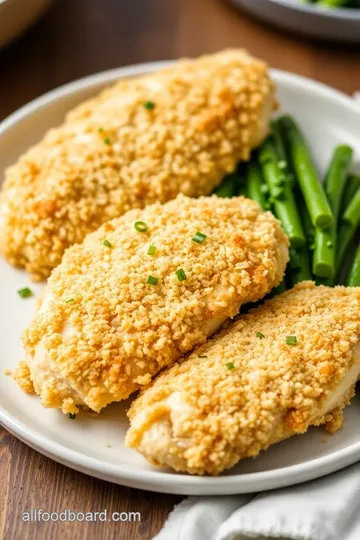 Parmesan Chicken with Crunchy Coating presentation