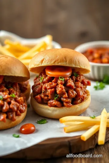 Quick Pepperoni Pizza Sloppy Joes Delight presentation