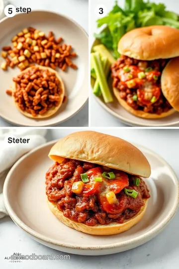 Quick Pepperoni Pizza Sloppy Joes Delight steps