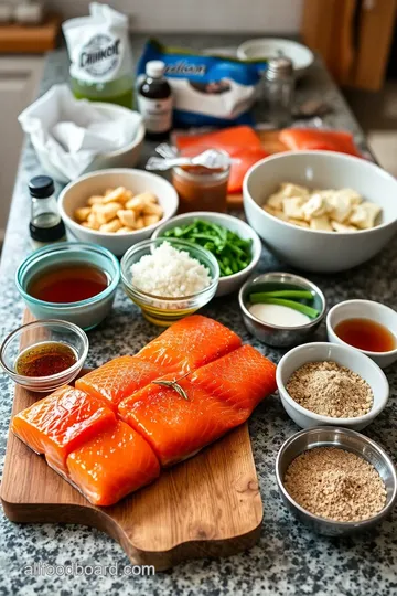 Coast Salish Salmon with Cedar Plank and Foraged Greens ingredients