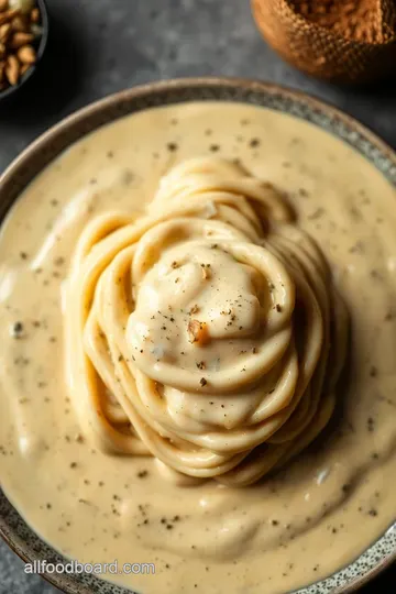 Rich and Decadent Creamy Truffle Sauce presentation