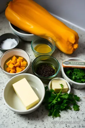Roasted Buttercup Squash with Herb Garlic Butter ingredients