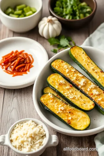 Roasted Zucchini with Garlic-Parmesan Goodness ingredients