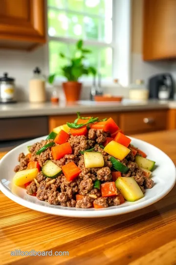 Savory 90/10 Ground Beef Skillet with Vegetables steps