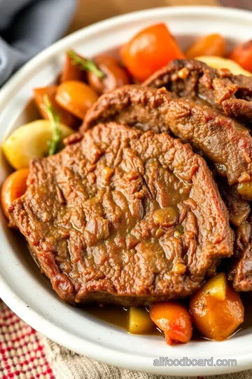 Savory McCormick Pot Roast with Root Vegetables presentation