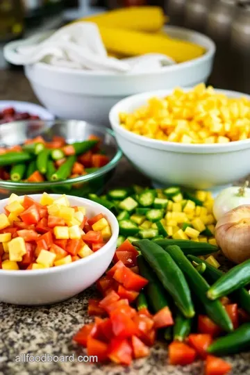 Savory Okra Corn and Tomato Delight ingredients