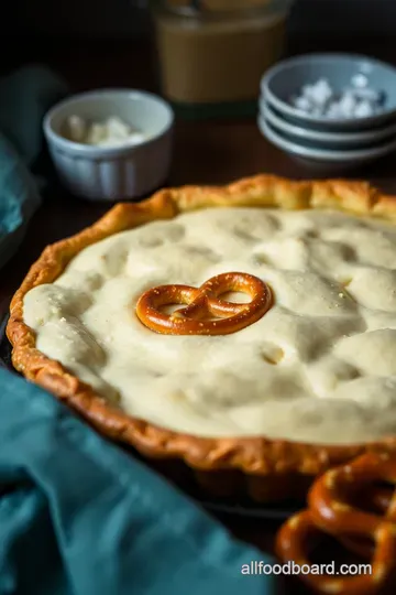 Savory Pretzel Pie: A Deliciously Cheesy Twist presentation