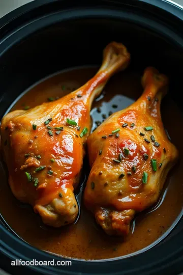 Savory Slow-Cooked Turkey Legs in the Crock Pot presentation