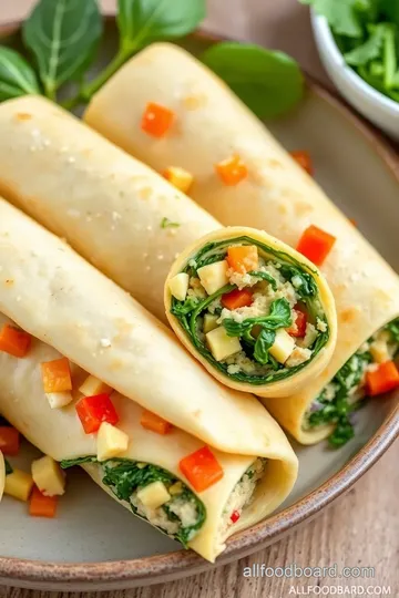 Savory Spinach -Feta Stuffed Chicken Rolls presentation