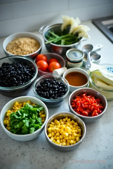 Savory Stuffed Peppers with Quinoa and Black Beans ingredients