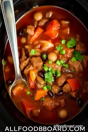 Crockpot Cowboy Soup presentation