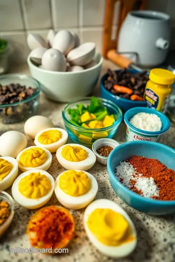 Smoked Deviled Eggs with a Hint of Paprika ingredients