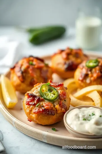 Smoky Jalapeño Popper Chicken Bombs presentation