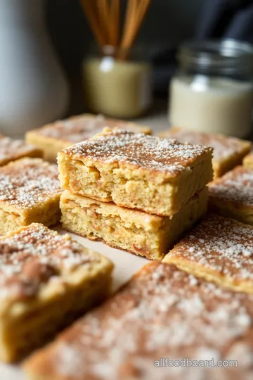 Soft Snickerdoodle Cookie Bars presentation