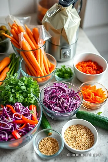 Spicy Carrot Salad ingredients