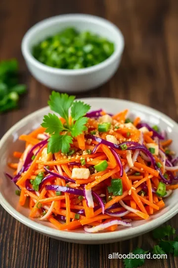 Spicy Carrot Salad presentation