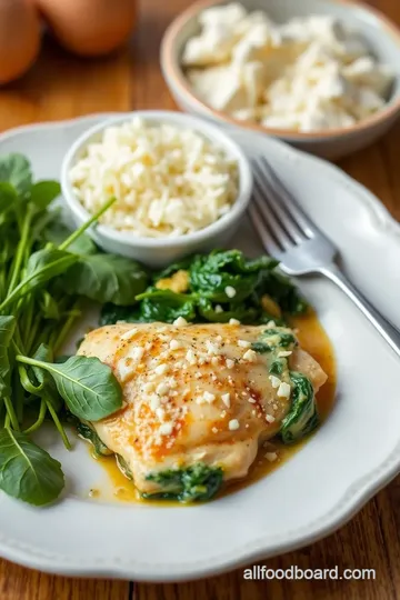 Stuffed Chicken with Red Peppers & Spinach ingredients