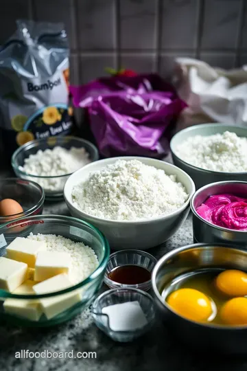 Tropical Dragon Fruit Cake: A Slice of Paradise ingredients