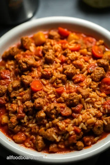 Unstuffed Pepper Casserole presentation