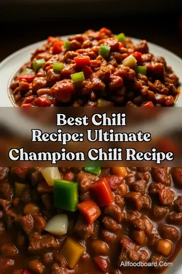 Best Chili Recipe: Ultimate Champion Chili Recipe : PIN FOR LATER Best Chili Recipe: Ultimate Champion Chili Recipe