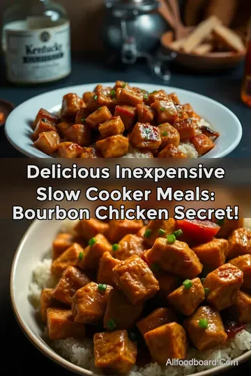 Delicious Inexpensive Slow Cooker Meals: Bourbon Chicken Secret! : PIN FOR LATER Delicious Inexpensive Slow Cooker Meals: Bourbon Chicken Secret!