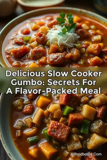 Delicious Slow Cooker Gumbo: Secrets for a Flavor-Packed Meal : PIN FOR LATER Delicious Slow Cooker Gumbo: Secrets for a Flavor-Packed Meal