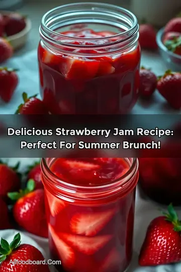 Delicious Strawberry Jam Recipe: Perfect for Summer Brunch! : PIN FOR LATER Delicious Strawberry Jam Recipe: Perfect for Summer Brunch!