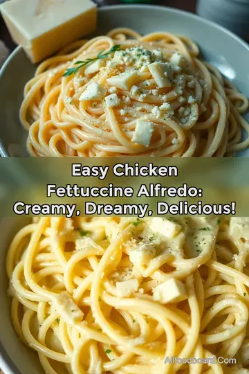 Easy Chicken Fettuccine Alfredo: Creamy Dreamy Delicious! : PIN FOR LATER Easy Chicken Fettuccine Alfredo: Creamy Dreamy Delicious!