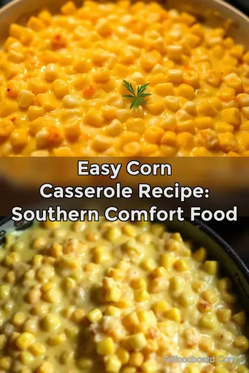 Easy Corn Casserole Recipe: Southern Comfort Food : PIN FOR LATER Easy Corn Casserole Recipe: Southern Comfort Food