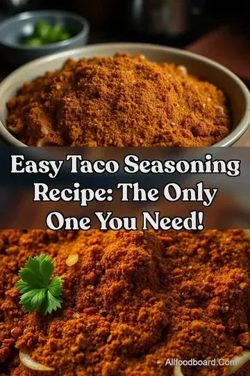 Easy Taco Seasoning Recipe: The Only One You Need! : PIN FOR LATER Easy Taco Seasoning Recipe: The Only One You Need!