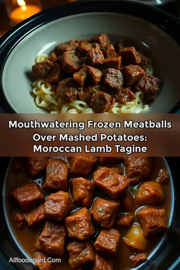 Mouthwatering Frozen Meatballs Over Mashed Potatoes: Moroccan Lamb Tagine : PIN FOR LATER Mouthwatering Frozen Meatballs Over Mashed Potatoes: Moroccan Lamb Tagine