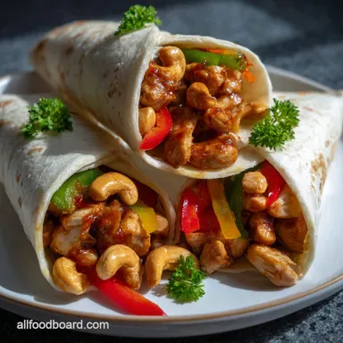 Cashew Chicken Wraps: Quick, Healthy Flavorful