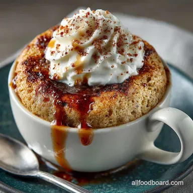 The Speedy Pudd Fluffy 5Minute Classic Vanilla Mug Cake Recipe Recipe Card