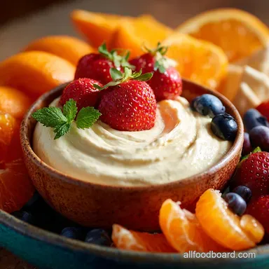 Sunshine Orange Cream Fruit Dip Easy 5Minute Creamsicle Flavour