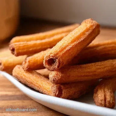 Easy Air Fryer Churros Recipe Crispy Cinnamon Magic Recipe Card