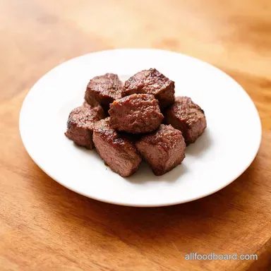 Air Fryer Steak Bites Steak Quick Easy 20Min Dinner Recipe Card